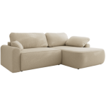 Narożnik CUBO L - strona prawa - beżowy, boucle