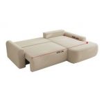 Narożnik CUBO L - strona prawa - beżowy, boucle