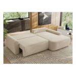 Narożnik CUBO L - strona prawa - beżowy, boucle