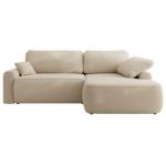 Narożnik CUBO L - strona prawa - beżowy, boucle