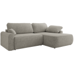 Narożnik CUBO L - strona prawa - jasnoszary, struktura