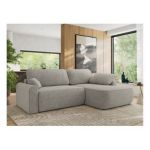 Narożnik CUBO L - strona prawa - jasnoszary, struktura