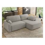 Narożnik CUBO L - strona prawa - jasnoszary, struktura