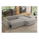 Narożnik CUBO L - strona prawa - jasnoszary, struktura