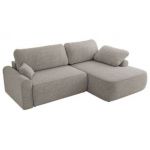 Narożnik CUBO L - strona prawa - jasnoszary, struktura