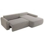 Narożnik CUBO L - strona prawa - jasnoszary, struktura