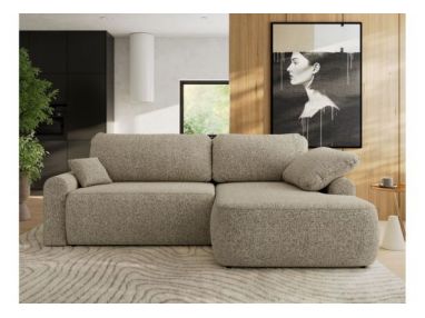 Narożnik CUBO L - strona prawa - ciemnobeżowy, struktura