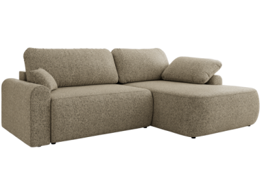 Narożnik CUBO L - strona prawa - ciemnobeżowy, struktura