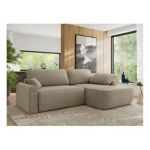 Narożnik CUBO L - strona prawa - ciemnobeżowy, struktura