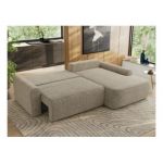 Narożnik CUBO L - strona prawa - ciemnobeżowy, struktura