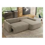 Narożnik CUBO L - strona prawa - ciemnobeżowy, struktura