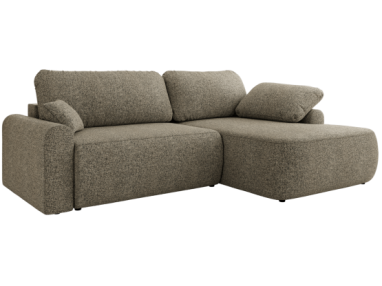 Narożnik CUBO L - strona prawa - szary, struktura