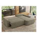 Narożnik CUBO L - strona prawa - szary, struktura