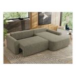 Narożnik CUBO L - strona prawa - szary, struktura