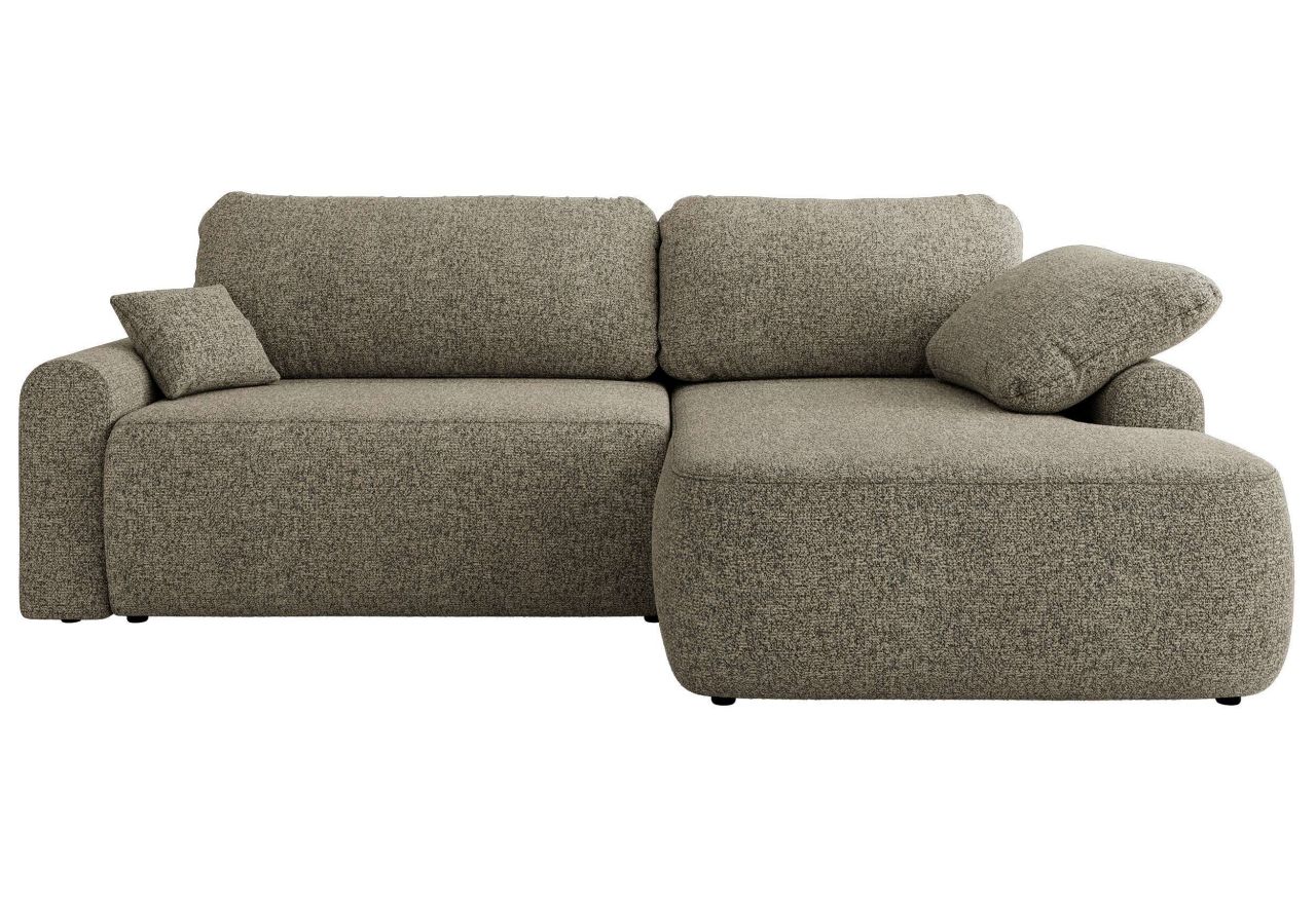 Narożnik CUBO L - strona prawa - szary, struktura