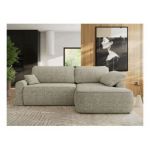 Narożnik CUBO L - strona prawa - beżowy, struktura