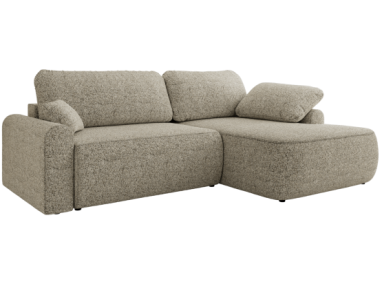 Narożnik CUBO L - strona prawa - beżowy, struktura