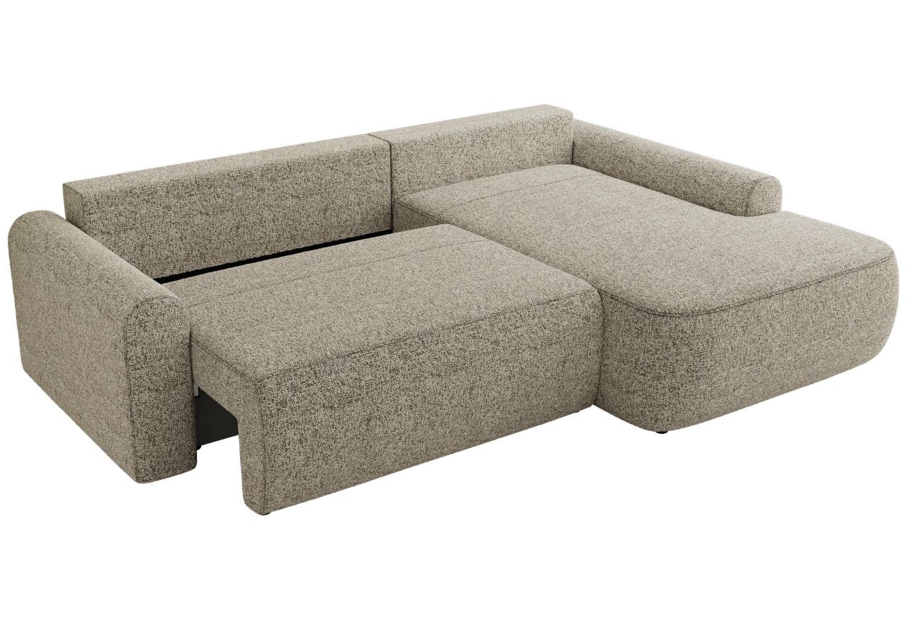 Narożnik CUBO L - strona prawa - beżowy, struktura