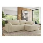 Narożnik CUBO L - strona prawa - kremowy, struktura