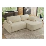 Narożnik CUBO L - strona prawa - kremowy, struktura