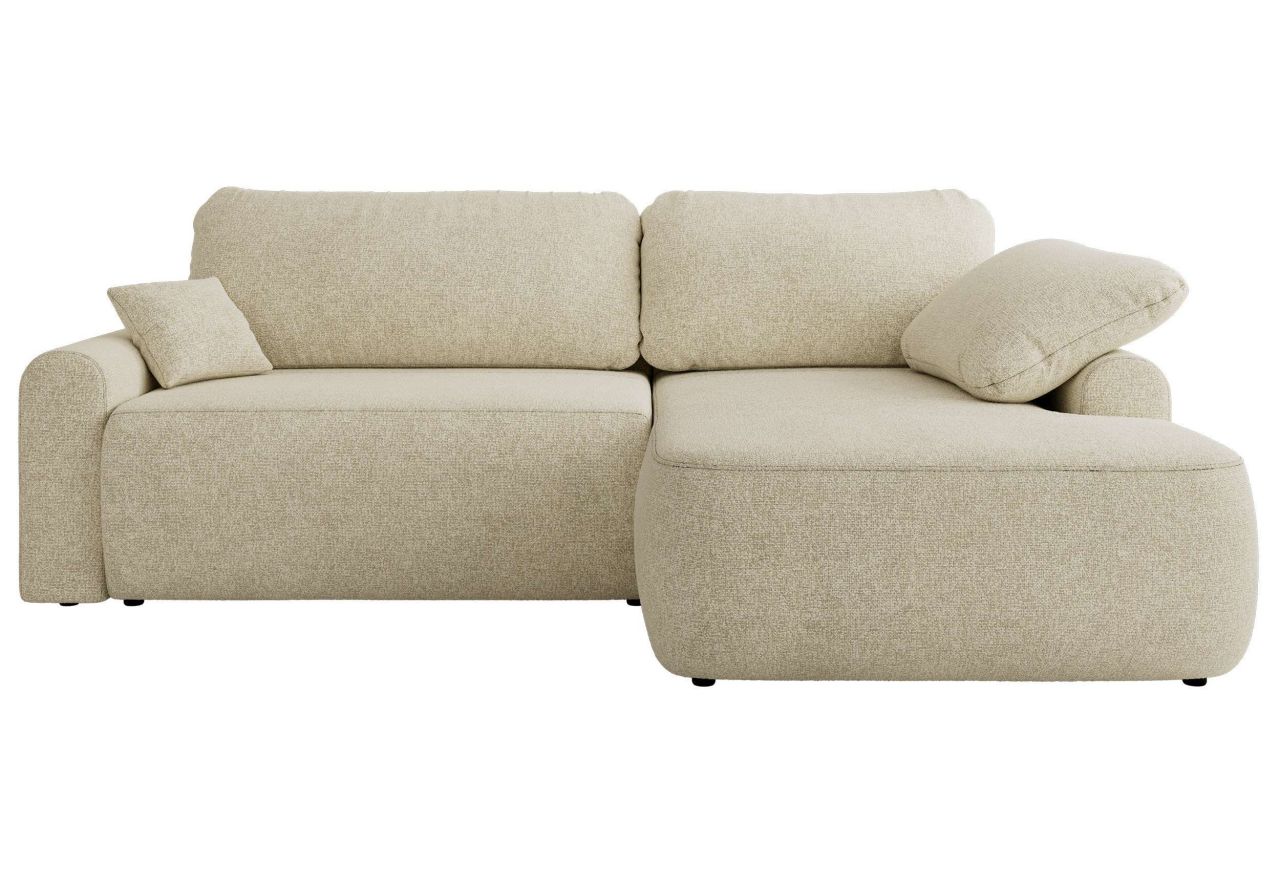 Narożnik CUBO L - strona prawa - kremowy, struktura