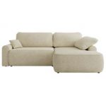 Narożnik CUBO L - strona prawa - kremowy, struktura