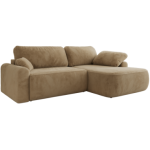 Narożnik CUBO L - strona prawa - beżowy, plusz