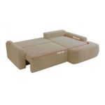 Narożnik CUBO L - strona prawa - kremowy, plusz