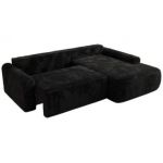 Narożnik CUBO L - strona prawa - czarny, plusz