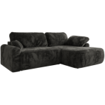 Narożnik CUBO L - strona prawa - ciemnoszary, plusz