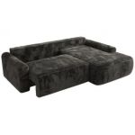 Narożnik CUBO L - strona prawa - ciemnoszary, plusz