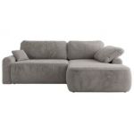 Narożnik CUBO L - strona prawa - jasnoszary, plusz