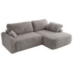 Narożnik CUBO L - strona prawa - jasnoszary, plusz