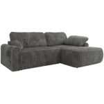 Narożnik CUBO L - strona prawa - szary, sztruks