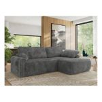 Narożnik CUBO L - strona prawa - szary, sztruks