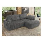 Narożnik CUBO L - strona prawa - szary, sztruks