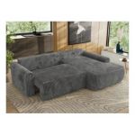 Narożnik CUBO L - strona prawa - szary, sztruks