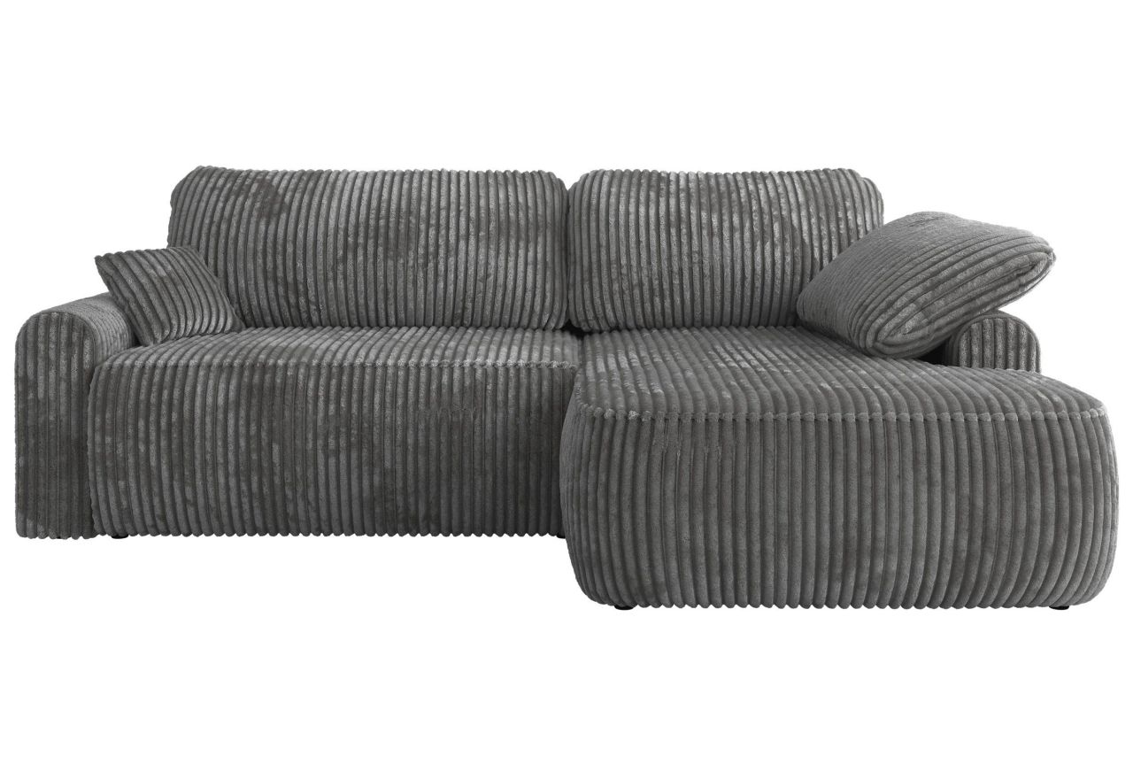 Narożnik CUBO L - strona prawa - szary, sztruks