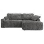 Narożnik CUBO L - strona prawa - szary, sztruks