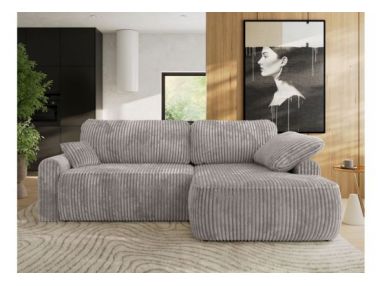 Narożnik CUBO L - strona prawa - jasnoszary, sztruks