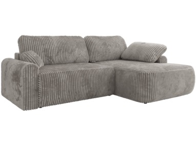 Narożnik CUBO L - strona prawa - jasnoszary, sztruks