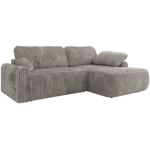 Narożnik CUBO L - strona prawa - jasnoszary, sztruks