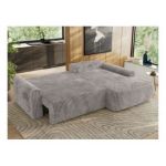 Narożnik CUBO L - strona prawa - jasnoszary, sztruks