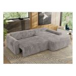 Narożnik CUBO L - strona prawa - jasnoszary, sztruks