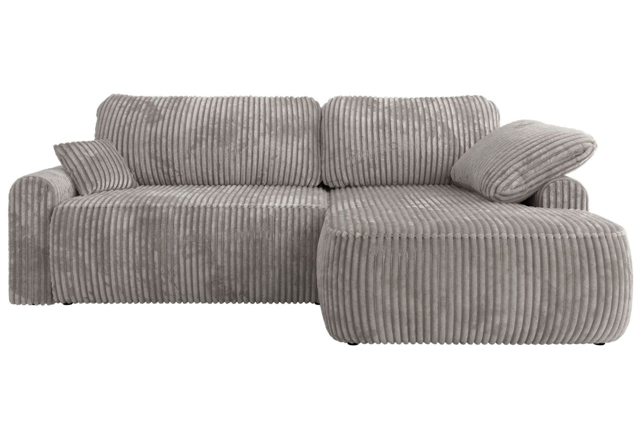 Narożnik CUBO L - strona prawa - jasnoszary, sztruks