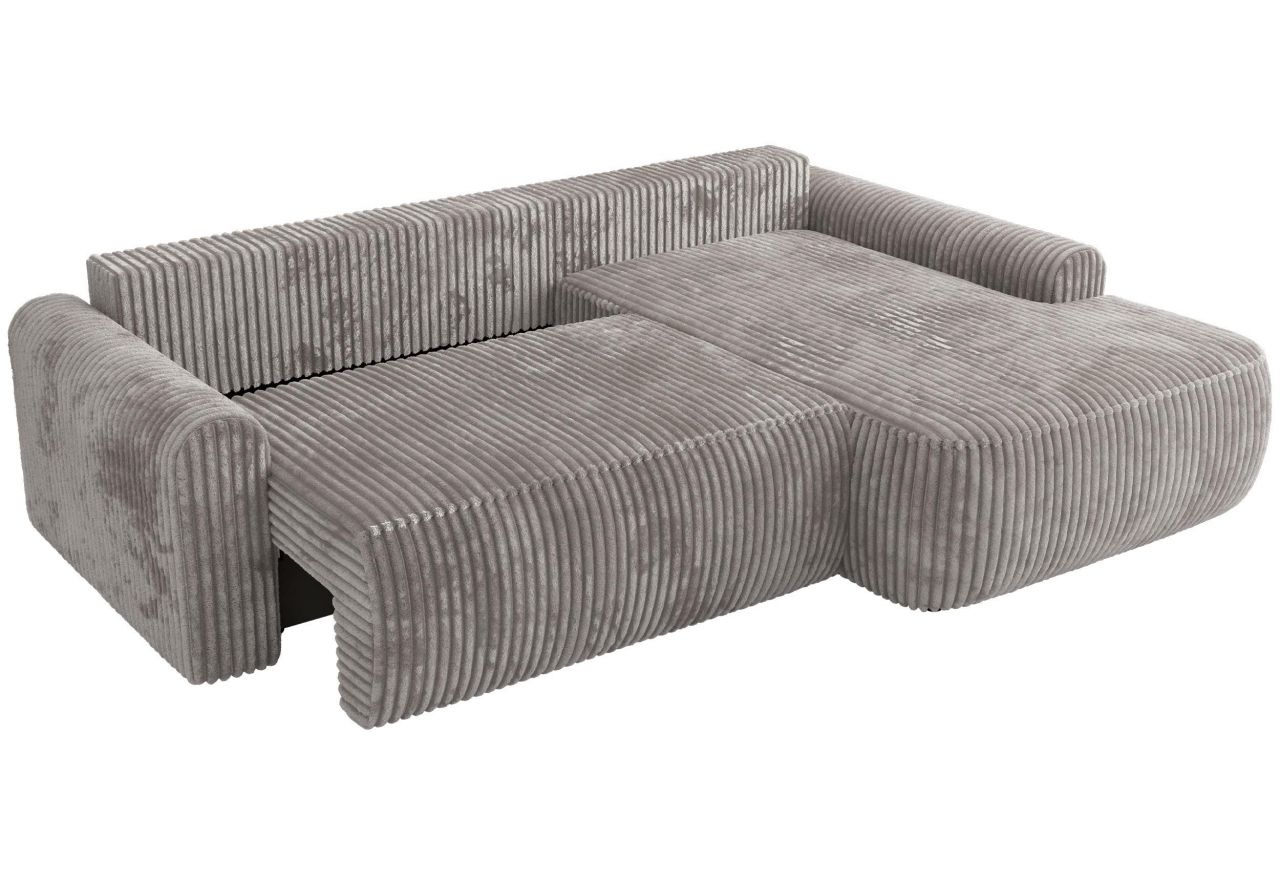 Narożnik CUBO L - strona prawa - jasnoszary, sztruks