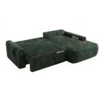 Narożnik CUBO L - strona prawa - ciemnozielony, sztruks