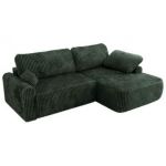 Narożnik CUBO L - strona prawa - ciemnozielony, sztruks