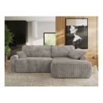 Narożnik CUBO L - strona prawa - jasnobrązowy, sztruks