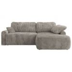 Narożnik CUBO L - strona prawa - jasnobrązowy, sztruks